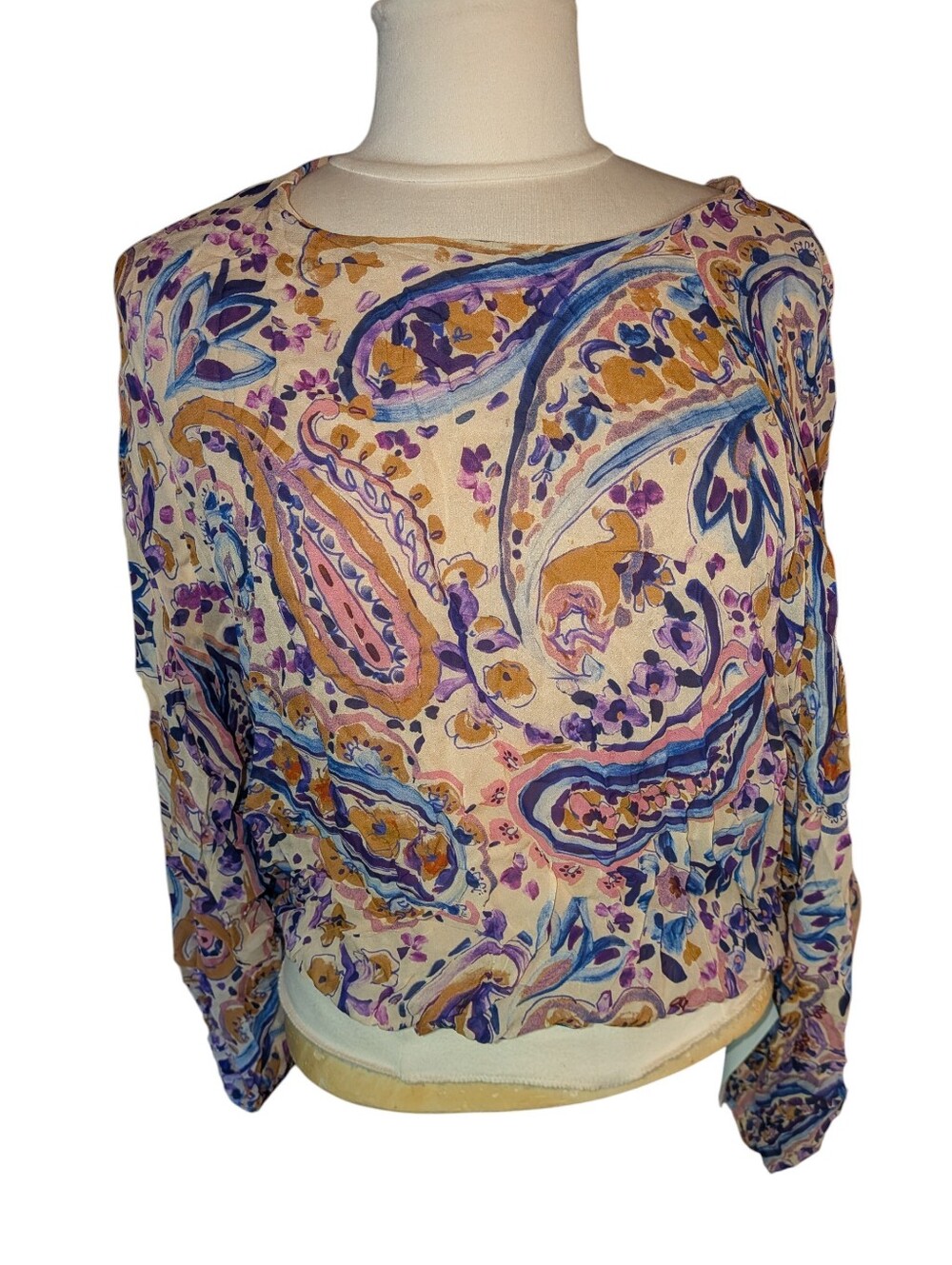 Karen Kane Majestic Magenta Blousan Top Viscose Lined Raglan Sleeve Size S NWT